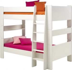 Łóżko piętrowe podwójne Steens for kids białe