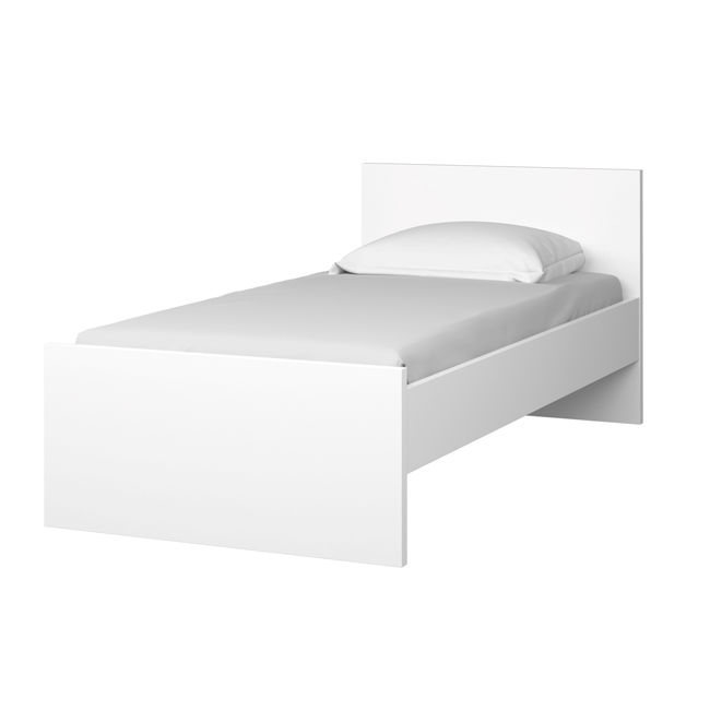 Zestaw łóżko jednoosobowe z materacem i stelażem