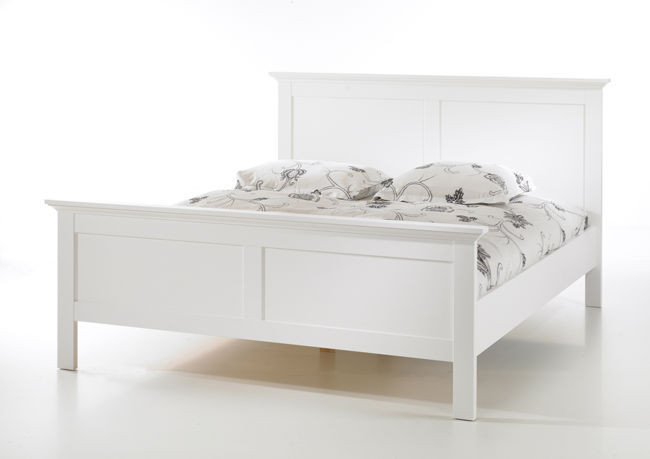 Romantyczne białe łóżko 160X200 cm