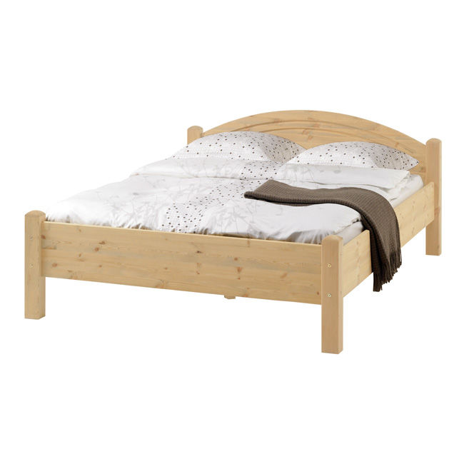 Łóżko sosnowe 140×200 cm podwójne