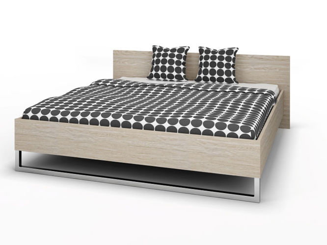 Łóżko do sypialni 180×200 cm dąb sonoma