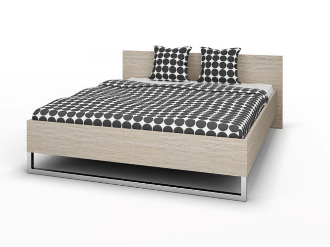 Łóżko sypialniane 160×200 cm dąb sonoma