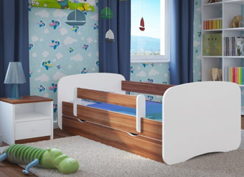 Łóżko dziecięce BabyDreams z barierką 140X70 białe