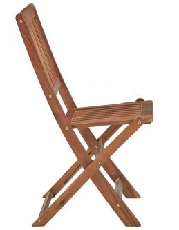 Drewniane krzesła ogrodowe mandy – 4 szt.