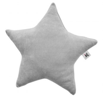 Welurowa poduszka dziecięca w kształcie gwiazdki