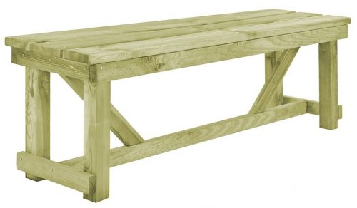 Drewniana ławka ogrodowa beten – zielona