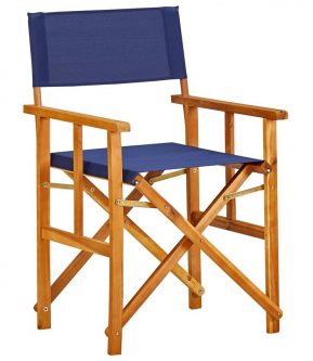 Krzesło reżyserskie martin – niebieskie