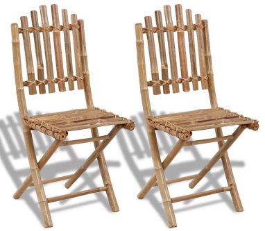 Składane krzesła tarasowe javal – 2 szt.