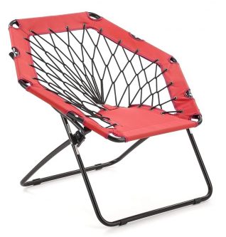 Fotelik dla dzieci składany basket- czerwony