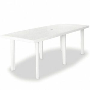 Praktyczny stół ogrodowy imelda 3x – biały