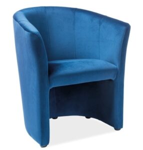 Fotel z podłokietnikami tapicerowany tkaniną aksamitną tm-1 velvet