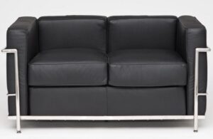 Skórzana sofa dwuosobowa kubik insp. lc2
