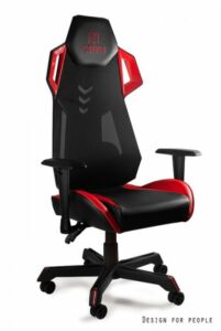 Designerski fotel dla graczy z wysokim oparciem dynamiq v11
