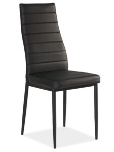 Czarne krzesło z ekoskóry h261 c