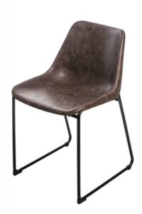 Krzesło na płozach w stylu industrialnym brity vintage