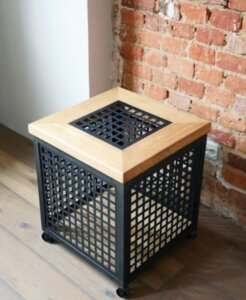 Designerski stolik na kółkach ze zdejmowanym blatem rho