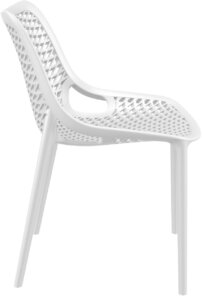Krzesło do kawiarni z polipropylenu grid