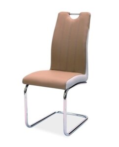 Krzesło z uchwytem tapicerowane ekoskórą h342