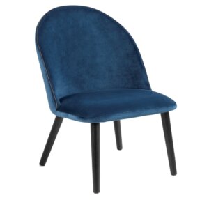 Designerskie krzesło na dębowych nogach manley vic navy blue