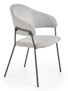 Tapicerowane krzesło do jadalni na metalowej podstawie k359