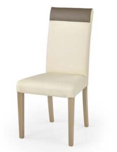 Tapicerowane drewniane krzesło norbert