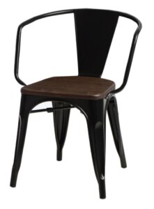 Krzesło paris arms wood sosna orzech insp. tolix