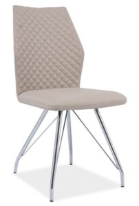 Krzesło h604 z pikowanym oparciem