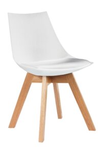 Krzesło na bukowym stelażu w stylu skandynawskim slim