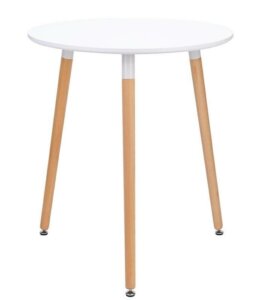 Stół na trzech nogach w stylu skandynawskim nolan 60
