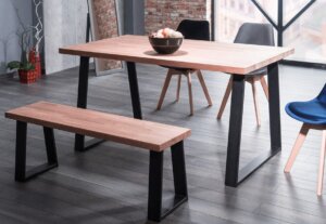 Industrialny stół nierozkładany na płozach ronaldo 150×90 cm