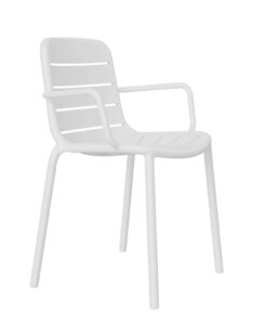 Krzesło z tworzywa sztucznego gina z podłokietnikami