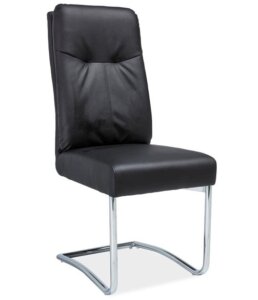 Wygodne krzesło z ekoskóry z uchwytem h340