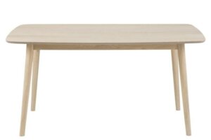 Stół do jadalni na drewnianych nogach nagano bielony