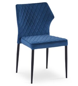 Pikowane krzesło z tkaniny aksamitnej k331
