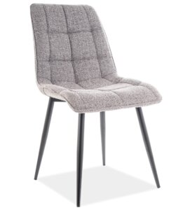 Pikowane krzesło z prostym siedziskiem chic
