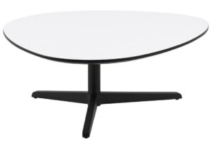 Designerski stolik pomocniczy barnsley s z białym blatem