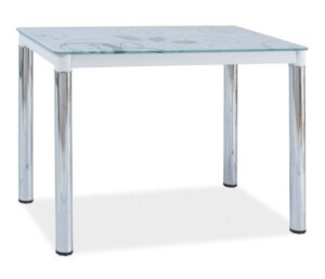 Stół z blatem szklanym damar ii