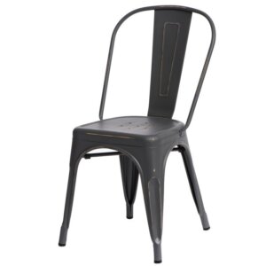 Designerskie krzesło kawiarniane z metalu paris antique mat