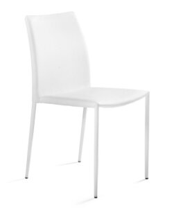 Krzesło design w całości tapicerowane ekoskórą