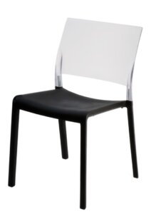 Dwukolorowe krzesło do kawiarni fiona