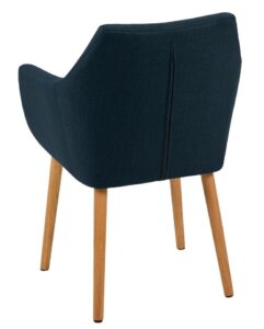 Tapicerowane krzesło z poduszką nora tkanina