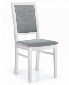 Klasyczne krzesło drewniane sylwek 1 biały