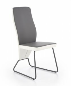 Dwukolorowe krzesło ze skóry ekologicznej k300