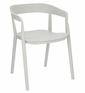 Plastikowe krzesło z podłokietnikami bow