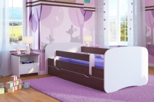 Łóżko dziecięce babydreams bez obrazka 140×70 z materacem