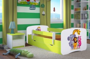 Łóżko dziecięce babydreams z obrazkiem 160×80 z materacem