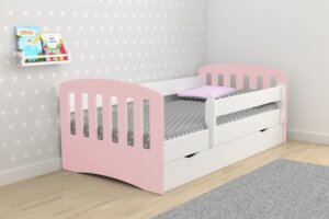 Łóżko dziecięce classic 1 mix z materacem 180/80