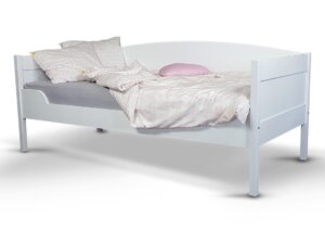 Drewniane łóżko z oparciem julia