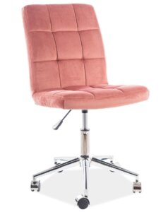 Aksamitne krzesło pikowane bez podłokietników q-020 velvet