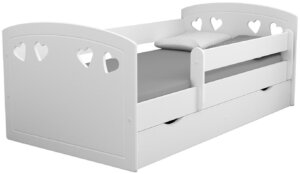 Łóżko dziecięce z materacem nolia 2x 80×140 – białe